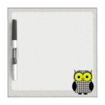 Macpherson Tartan Plaid Owl Dry Erase Boards