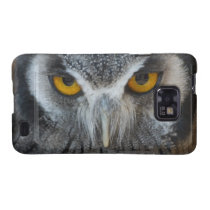 Macro Black and White Scops Owl Samsung Galaxy Cover