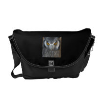 Macro Black and White Scops Owl Commuter Bags