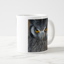 Macro Black and White Scops Owl Extra Large Mugs