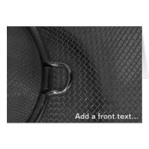 Macro photo black white kitchen colander metall greeting cards