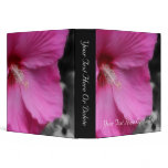 Macro Pink Hibiscus Flower Nature Binder