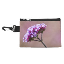 Macro Purple and Pink Flowers Accessories Bag