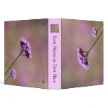 Macro Purple and Pink Flowers 3 Ring Binders