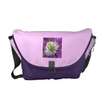 Macro Purple Clematis Flower Commuter Bags