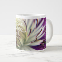 Macro Purple Clematis Flower Extra Large Mugs