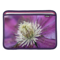 Macro Purple Clematis Flower Sleeve For MacBook Air
