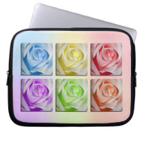 Macro Rainbow Roses Computer Sleeves