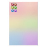 Macro Rainbow Roses Custom Stationery