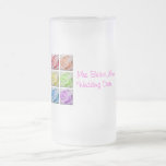 Macro Rainbow Roses Grooms Wedding Glass Mugs