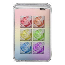 Macro Rainbow Roses Sleeves For MacBook Air