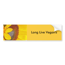 Macro Sunflower Bumper Sticker bumper stickers