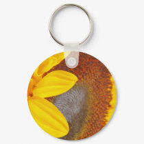 Macro Sunflower keychains