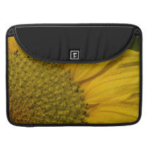 Macro Sunflower With Raindrops Sleeves For MacBook Pro
