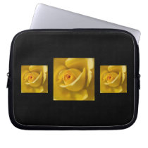Macro Yellow Rose Laptop Sleeve