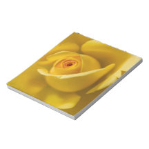 Macro Yellow Rose Memo Pads