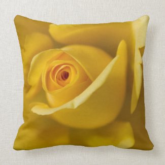 Macro Yellow Rose Pillows