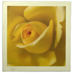 Macro Yellow Rose Printed Napkin