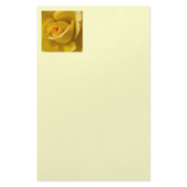 Macro Yellow Rose Custom Stationery