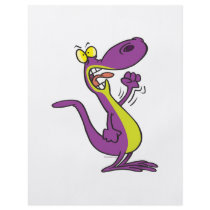 mad angry lizard cartoon custom flyer