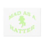 Mad As A Hatter Post Card