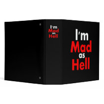 Mad as Hell 3 Ring Binders