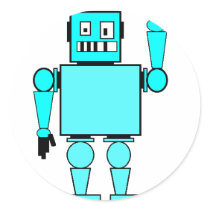 mad bad robot stickers by bluedroid mad bad robot stickers