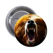 Mad Bear Pinback Buttons