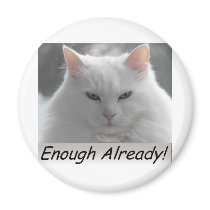 Mad Cat Enough Already magnets