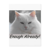 Mad Cat Enough Already postcards