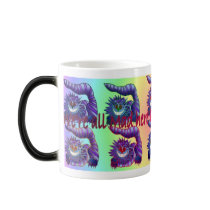 Mad Cheshire Cat mugs by Jaenne Mad Cheshire Cat mugs