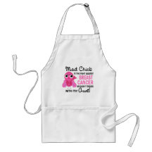 Mad Chick 2 Aunt Breast Cancer Aprons