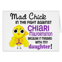 Mad Chick 2 Chiari Malformation Daughter Greeting Card