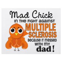 Mad Chick 2 Dad Multiple Sclerosis MS Personalized Flyer