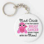 Mad Chick 2 Mom Breast Cancer Key Chains