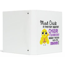 Mad Chick 2 Mom Chiari Malformation Vinyl Binders