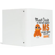 Mad Chick 2 Mom Multiple Sclerosis MS 3 Ring Binder