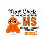 Mad Chick 2 Mom Multiple Sclerosis MS Post Card