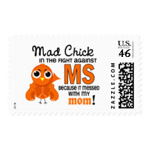 Mad Chick 2 Mom Multiple Sclerosis MS Stamp