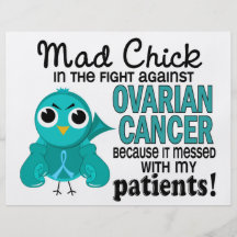 Mad Chick 2 Patients Ovarian Cancer Custom Flyer