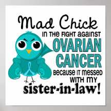 Mad Chick 2 Sister-In-Law Ovarian Cancer Poster