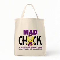 Mad Chick In The Fight Alzheimer’s Disease Tote Bag