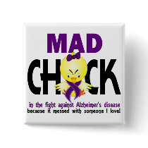 Mad Chick In The Fight Alzheimer’s Disease Pins