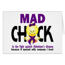 Mad Chick In The Fight Alzheimer’s Disease Cards