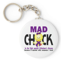 Mad Chick In The Fight Alzheimer’s Disease Key Chains