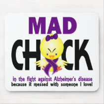 Mad Chick In The Fight Alzheimer’s Disease Mouse Pads