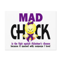 Mad Chick In The Fight Alzheimer’s Disease Post Card