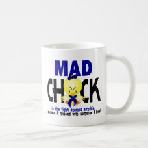 Mad Chick In The Fight Arthritis Coffee Mugs
