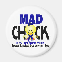Mad Chick In The Fight Arthritis Magnet