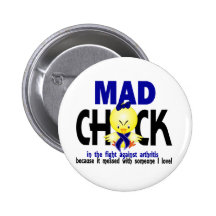 Mad Chick In The Fight Arthritis Pins